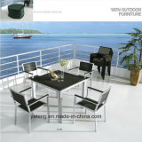 Top Selling Outdoor Garden Aluminum Furniture with PS-Wooden Furniture by Chair&Table (YT387)