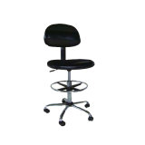 ESD Cleanroom PU Leather Chair with Foot-Rest