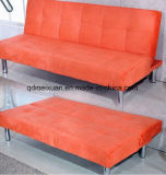 Simple Iron Legs Multi-Function Folding Sofa Bed Cloth Art Sofa Bed Lazy Sofa Bed (M-X3800)