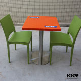 Restaurant Furniture Square Solid Surface Stone Marble Dining Table