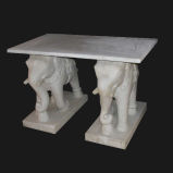 Elephant Table Leg Table, Marble Table