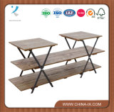 Retail Display Wooden Table with Multiple Levels