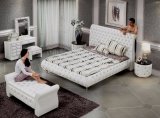 Lb 1101 Chesterfield Sytle Leather Bed with Diamond