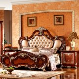 Classic Bedroom Set with Antique Bed and Wardrobe (W815A)