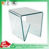 8mm-15mm Clear Curved Glass Table, Side Table for Home Interior