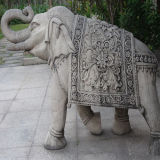 Elephant Animal Carving Marble Sculpture