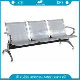 AG-Twc001 Stainless Steel Frame Three Seats High Quality Materials Hospital Waiting Chair