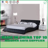 Hot Sale Modern King Size Bed with White Leather