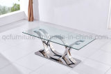 Mirror Silver Frame Glass Coffee Table