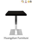 Restaurant Table Dining Table with Stainless Steel Leg (HD885)
