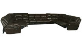 U Shape Leather Recliner Sofa for Big Arab Living Room Home Furniture (G17319)