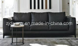 Italian Modern Style Living Room Wooden Leather Seating Sofa (D-69-C)