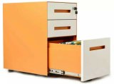 Fashion Design Office Metal Moving Filing Cabinet with Lock Wheels