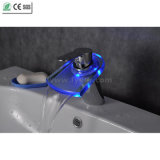 Brass Color Water Tap Mixer Bathroom LED Basin Faucet (QH0816F)