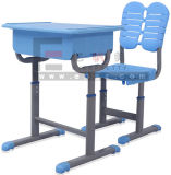 Everpretty Popular School Furniture Single Plastic Desk & Chair for Student