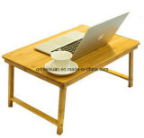 Bamboo and Wood Folding Laptop Computer Desk Nanzhu The Table Dormitory Bed Solid Wood Desk Study Table Table (M-X3447)