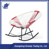 PE-RC03 Mixed Color Lounge Egg Shape Rattan Rocking Chair