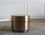 Plating Gold Color Brushed Round Each Size of Coffee Table Side Table