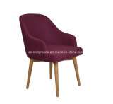 Hot Sale Charles Upholstered Fabric Chair with Wooden Legs