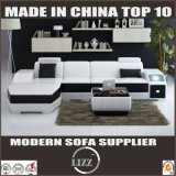 Modern American U Shape Leather Sofa for Living Room