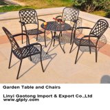 Outdoor Furniture Garden Round Table and Arm Chairs