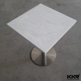 White Artificial Marble Restaurant Chairs and Tables