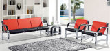 Simple Design Good Quality Office Sofa Public Chair Sponge Sofa A02# in Stock 1+1+3