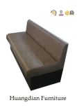 Low Back PU Leather Single One Side Dining Sofa (HD943)