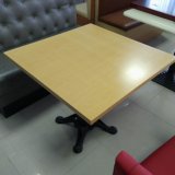 Cast Iron Frame Restaurant Table with Oak Wood Table Top (RT-39)