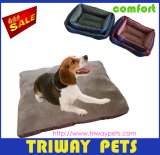 Soft Flannel & Printed Fabric Pet Bed (WY161030)