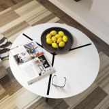 Artificial Stone Dining Furniture Small Round Stone Coffee Table with Chair