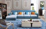 2015 White L Shaped Furniture Upholstered Fabric Sofa