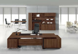 Modern Design Teak Veneer Wooden Office Executive Desk Furniture (HF-TWB116)