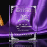 Book Shape Crystal Glass Trophy Craft for Gift