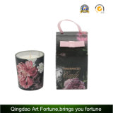 Hot Sale Fragrance Scented Glass Votive Candle with Color Box and Ribbon Bow Packing for Home Decor