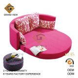 Antique Furniture Modern Round Double Sofa Bed (GV-BS641)