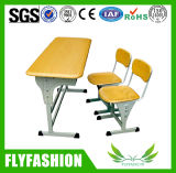 Modern School Furniture Wooden Student Desk and Chair Sf-05D