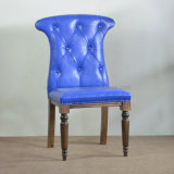 American Sturdy Blue Upholstery Event Chair with Wood Legs (SP-EC666)