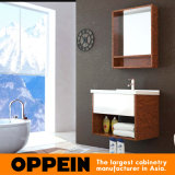 Oppein Wooden Bath Cabinet with Tempered Glass Top (OP15-121C)