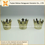 Hot Sale, Small Creative Crown Shape Ceramic Candle Holders (home decoration)
