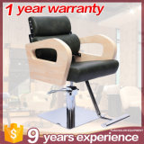 Stainless Steel Armrest Hair Cutting Chair with Barber Pole