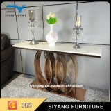 Luxury Design Golden Stainless Steel Console Table for Sale