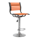 Lower Back Modern Elastic Chair Orange Best Selling Unique Design Industrial Bar Stool