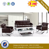 with Table Living Room Genuine Leather Sofa (HX-CS073)