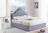 Modular Bedroom Furniture Soft Leather Bed with Wooden Frame