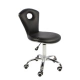 Black Leather Salon Barber Chair with Back