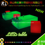 Rechargeable Lithium Battery Bar Furniture LED Square Table