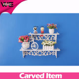 Cheap White Plastic Decorative Wooden Wall Shelving Systems