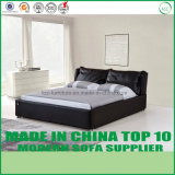 Contemporary Bedroom Set Gas Lifted Leather Double Bed
