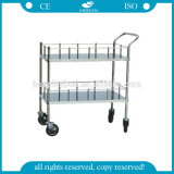 AG-Ss006 Cheap Hospital Stainless Steel Surgical Instrument Trolley for Sale